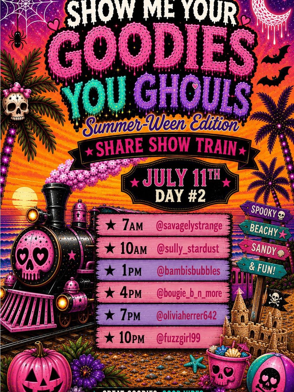 RAID SHARE SHOW PARTY 🎉 🍄 ✨🚂 raid with SULLY